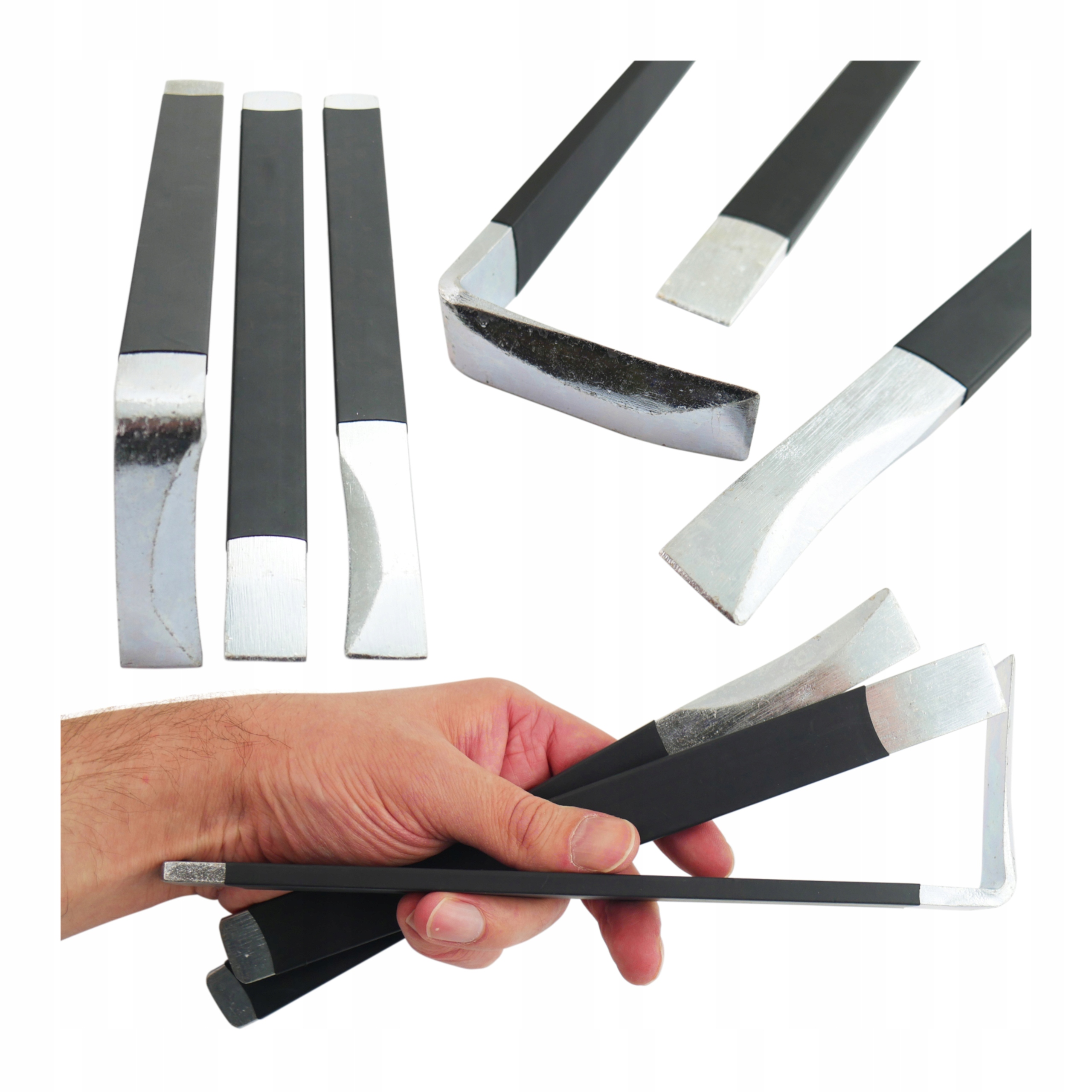 Klempířské řezačky Nástroj na odpojování svařovaných plechů 3ks