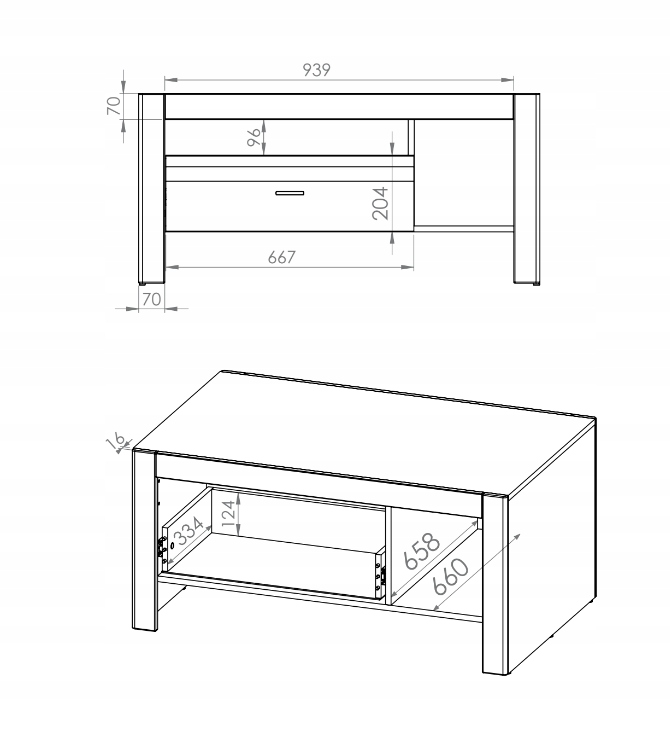 Meblościanka Zestaw Mebli Do Salonu Biały Połysk AREKS ML