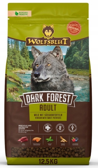 Wolfsblut Dog Dark Forest Adult – zvěřina a batáty 12,5 kg