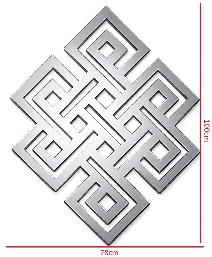 Keltská nástenná ozdoba nerezová oceľ 100x78 cm kovový dekor loft Cnc