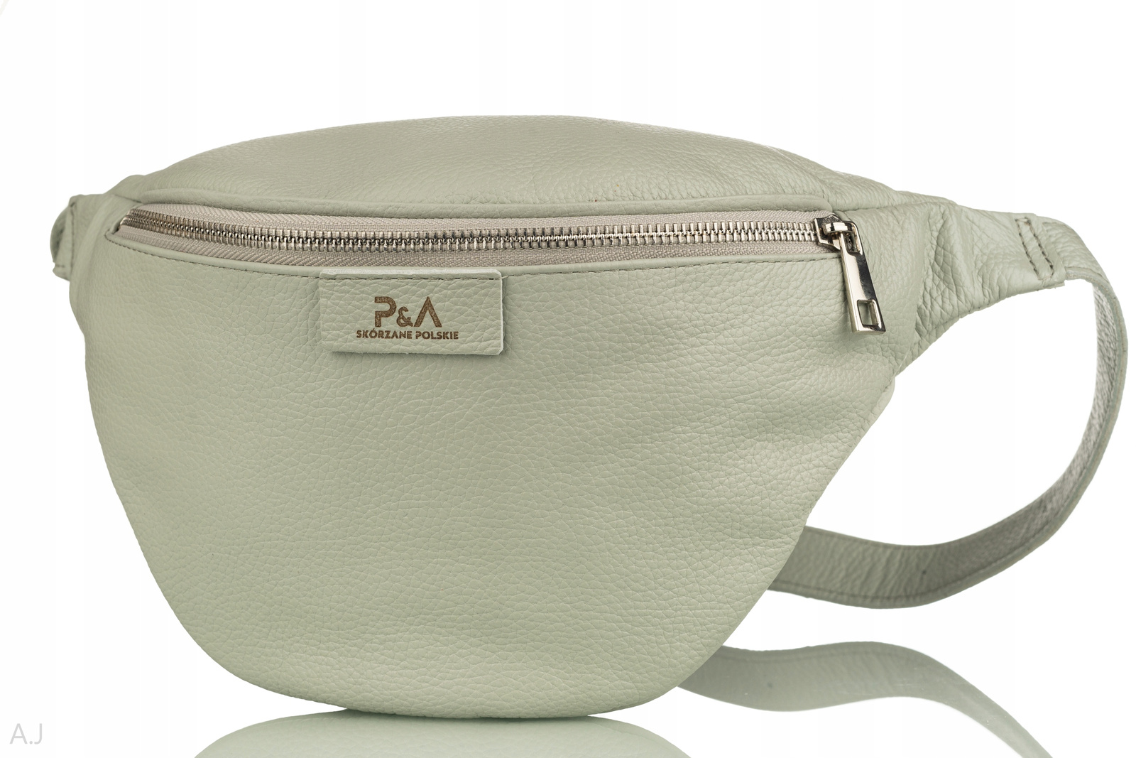 Dámská kožená ledvinka, kožená taška, crossbody na boky, prostorná