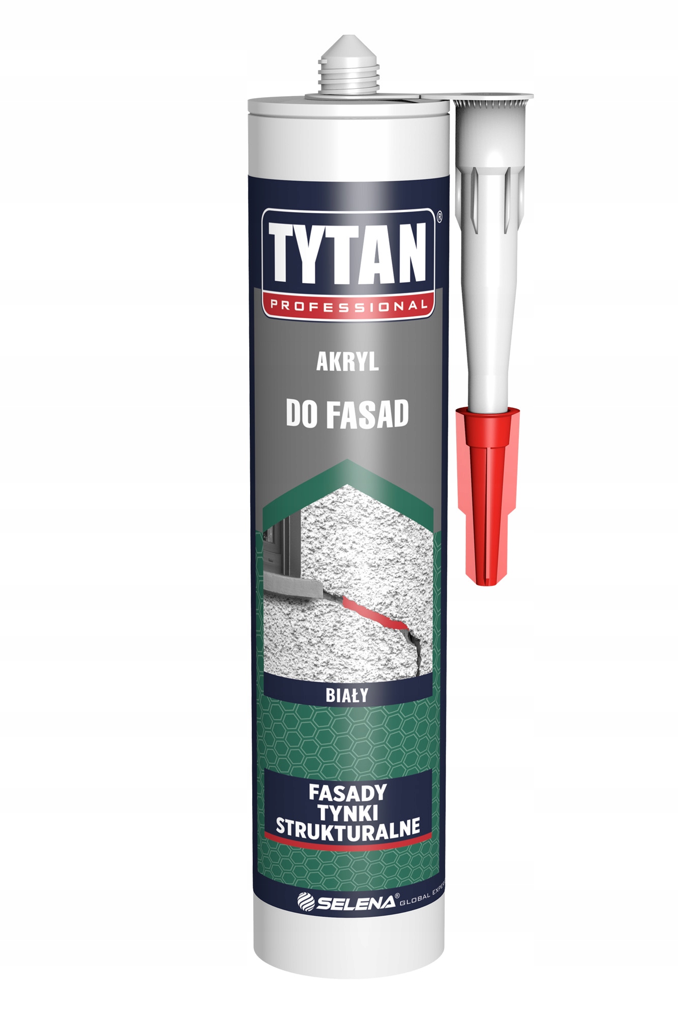 

Akryl do fasad Tytan 280ml biały
