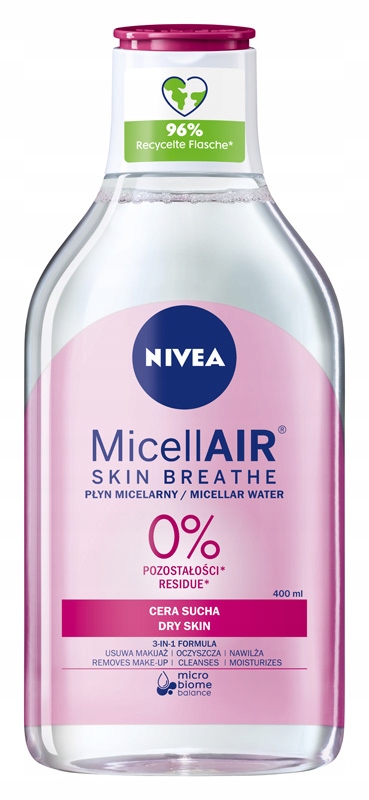 

Nivea MicellAir Płyn micelarny skóra sucha 400 ml