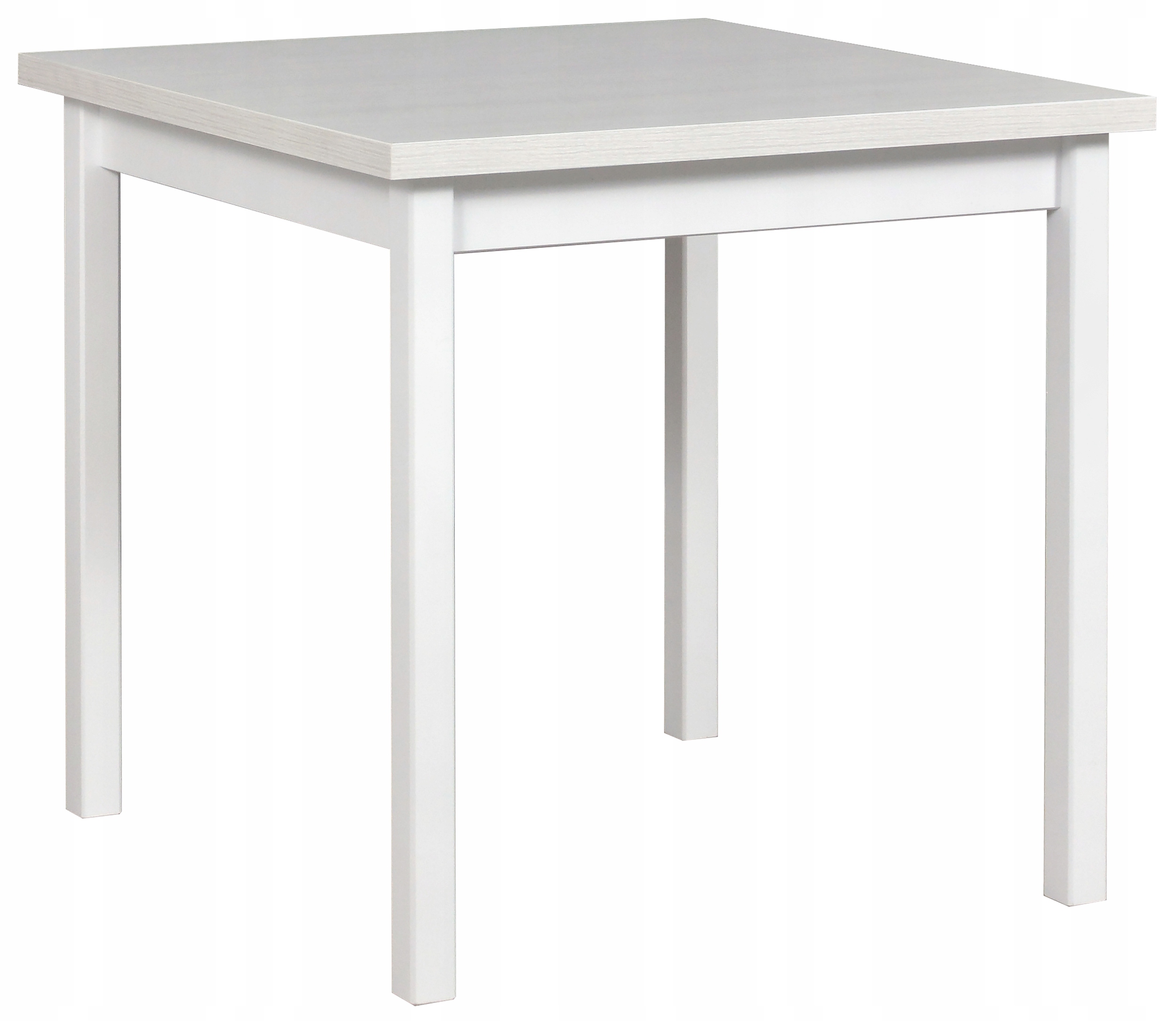 Dřevěný jídelní stůl Vismito 80 x 80 cm bílý