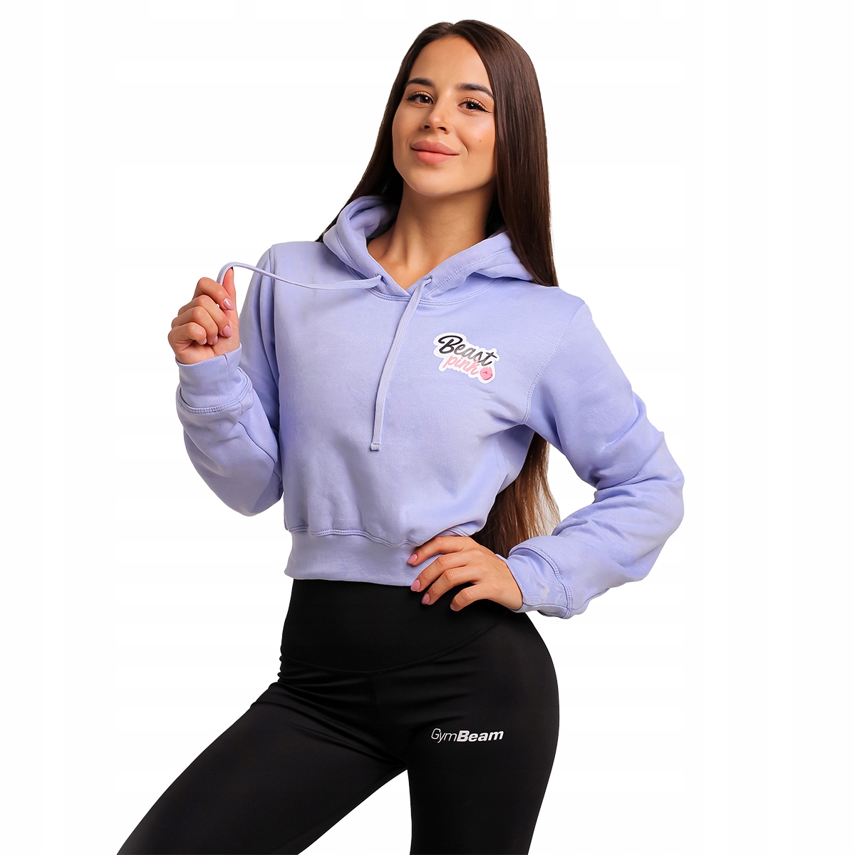 

Bluza Damska Crop Z Kapturem Fiolet BeastPink Xs