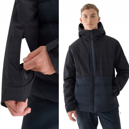 Kurtka Narciarska 4F Czarna Męska Narciarska Wodoodporna r.3XL