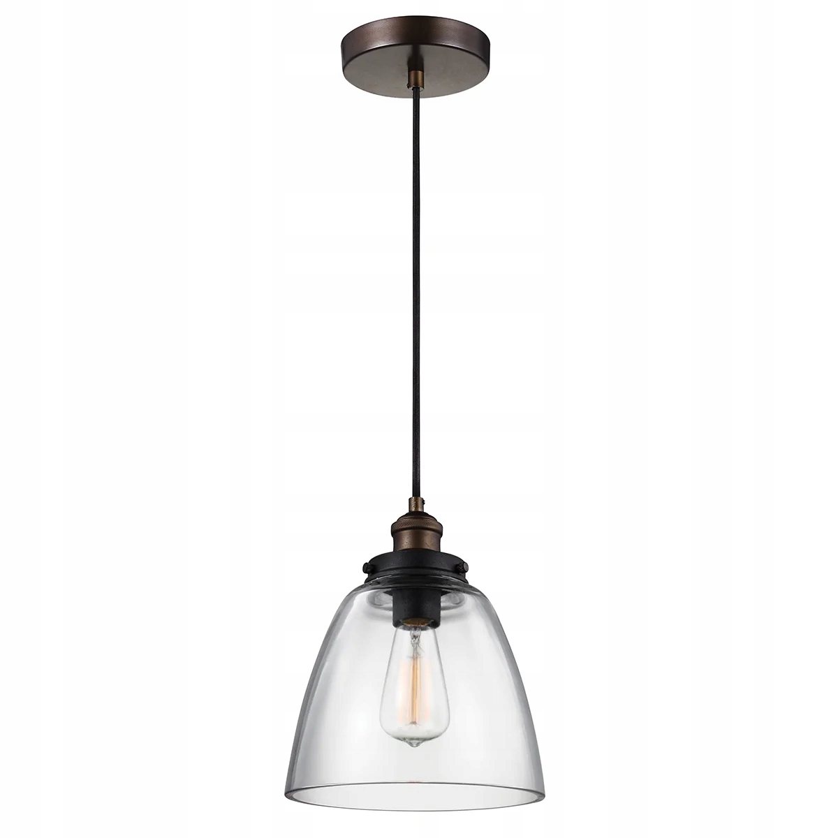 Závesná lampa Feiss Baskin E27 60W mosadzná retro štýl stropná