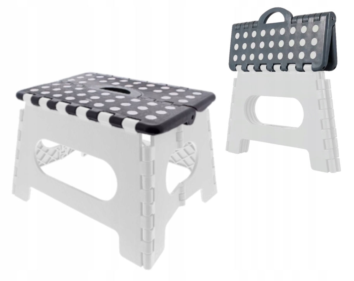 STOŁEK SKŁADANY SCHODEK ANTYPOŚLIZG TABORET 150kg