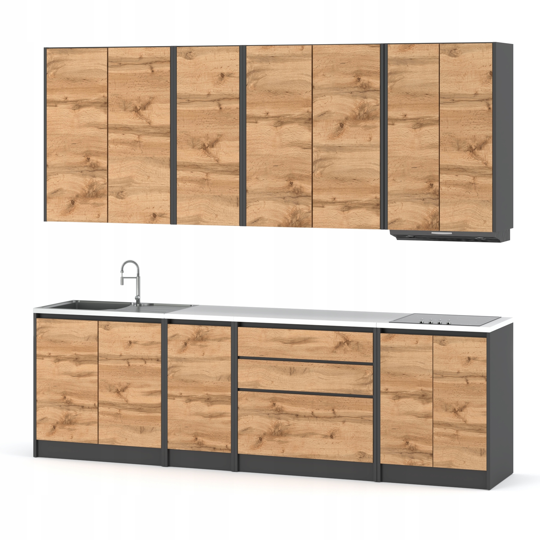 

Zestaw Mebli Kuchennych Kuchnia Bezuchwytowa Lux