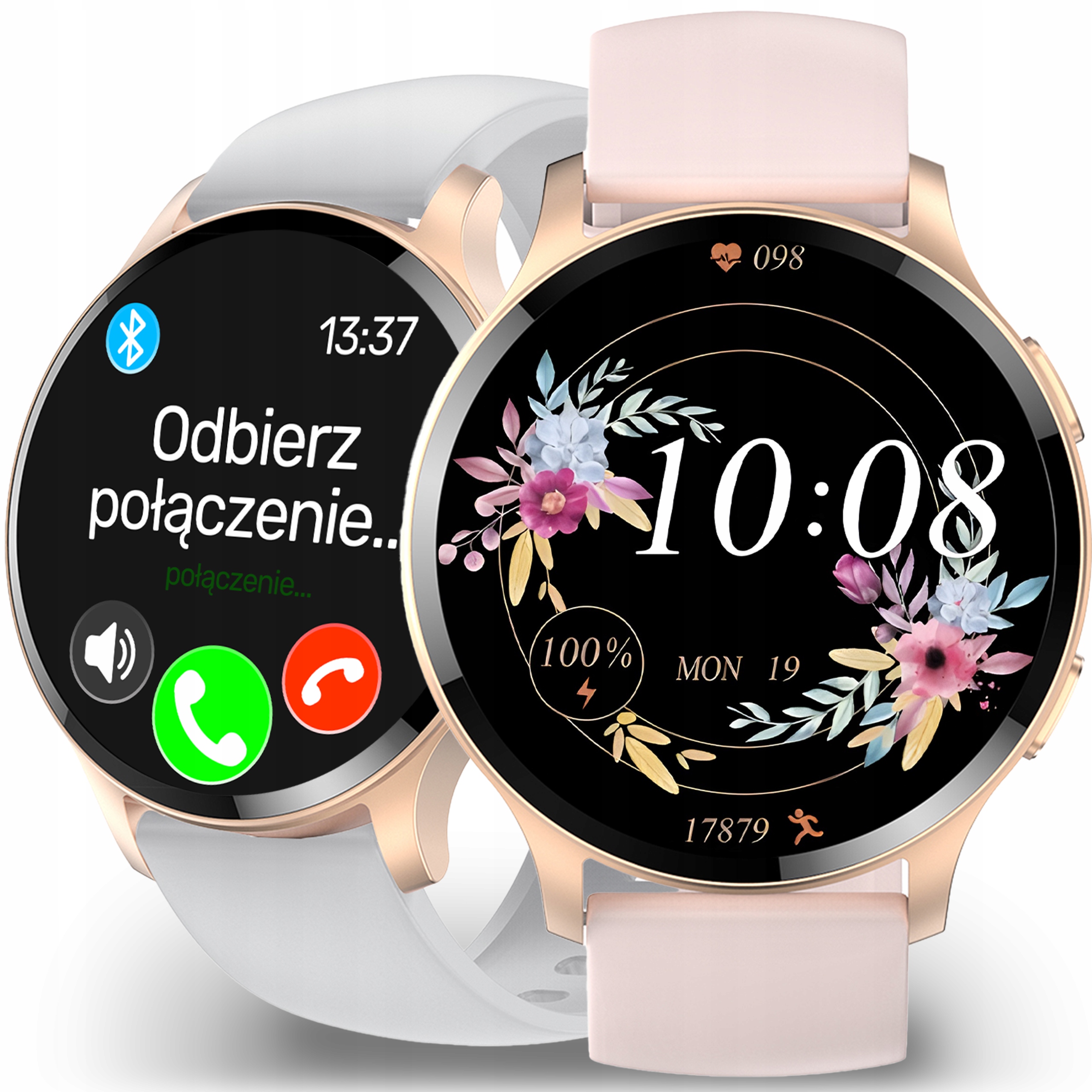 Smartwatch Zegarek Damski Rozmowy Sport Aplikacja Polskie Menu