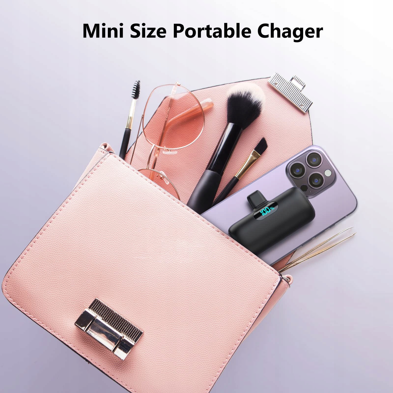FEOB Power Bank USB C 5000mAh 15W PD Szybkie Ładowanie LCD iPhone Samsung — miniatura 7