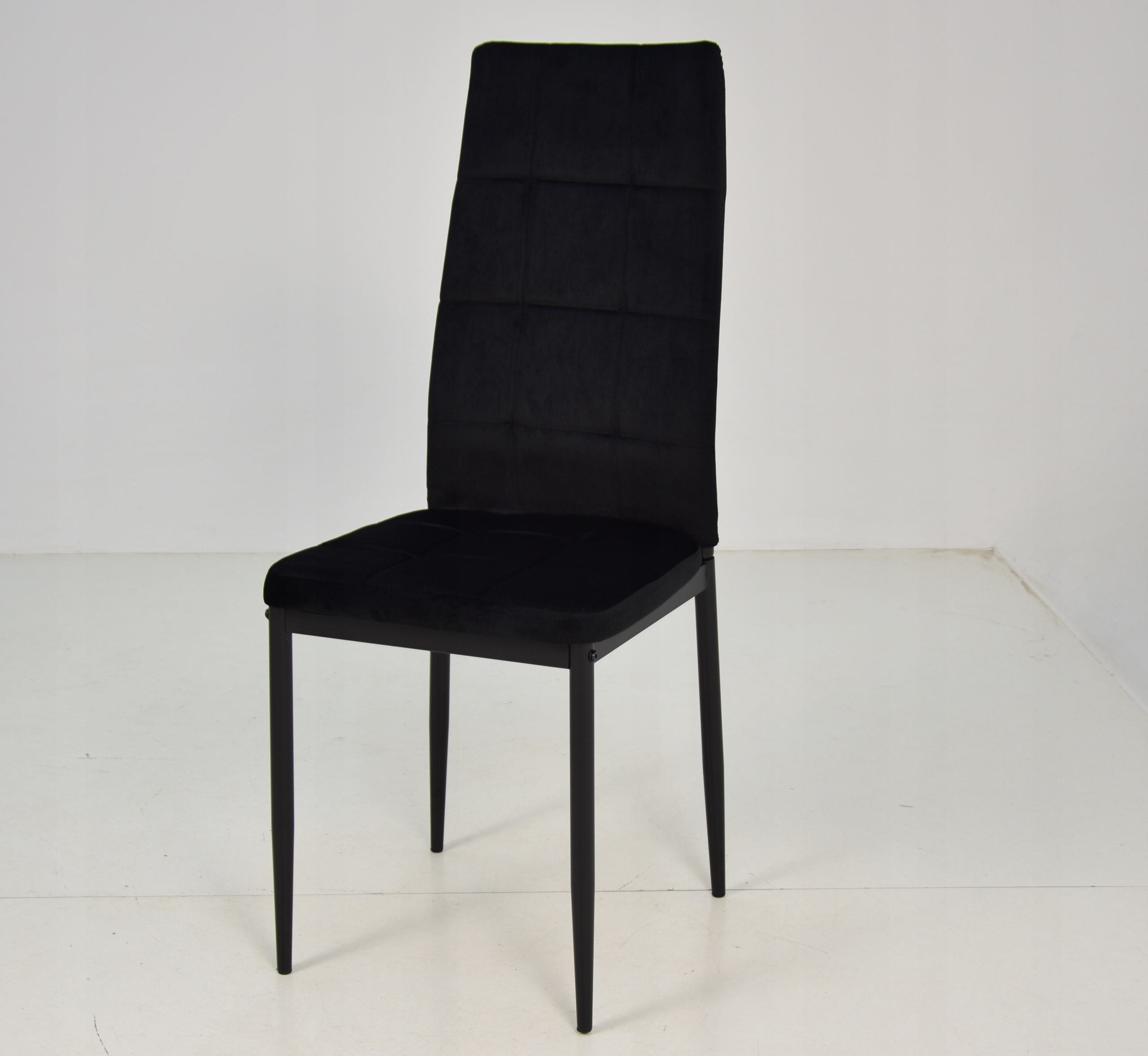 Zestaw do salonu Stół 80x140/180 6 krzeseł tapicerowanych KOLORY Kolor korpusu krzesła czarny