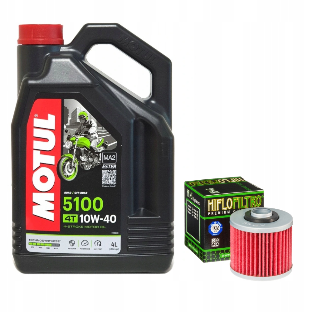 

Olej Motul 5100 10W40 4l filtr oleju Hiflo HF145