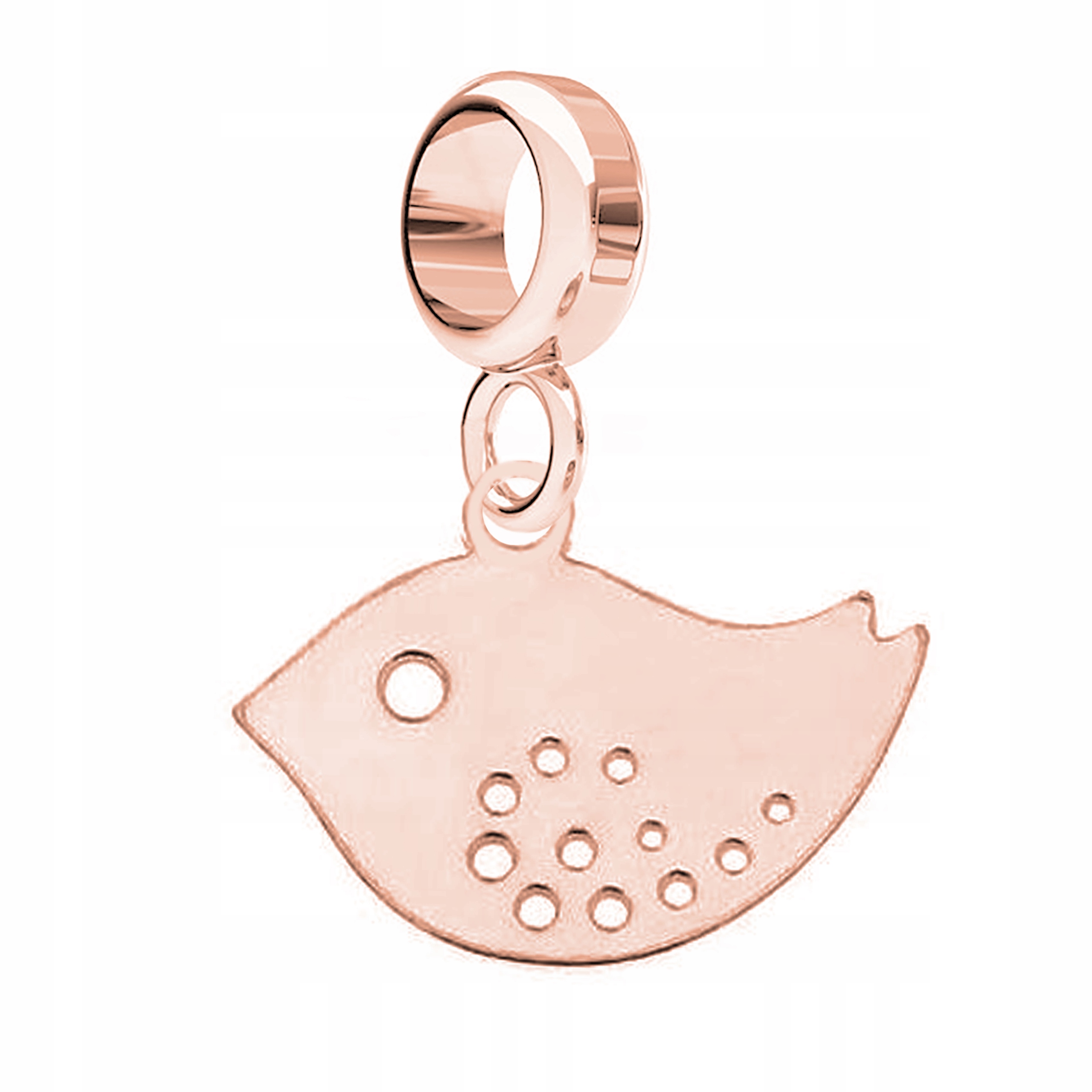 Charms Ptáček Zvíře růžové zlato 925