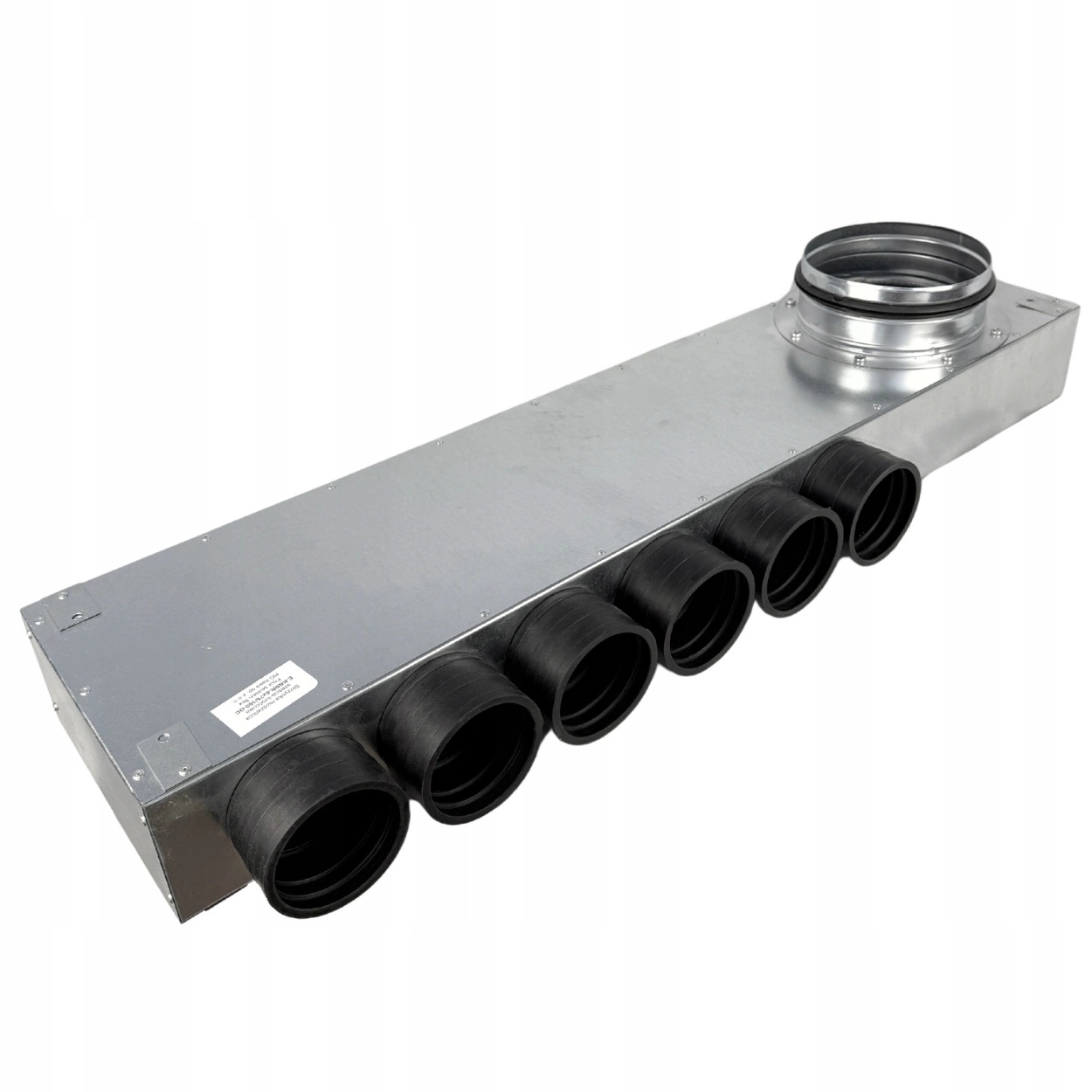 2x Rozvaděč ventilačního trubkového rozdělovače fi 160 6x75 mm plochý