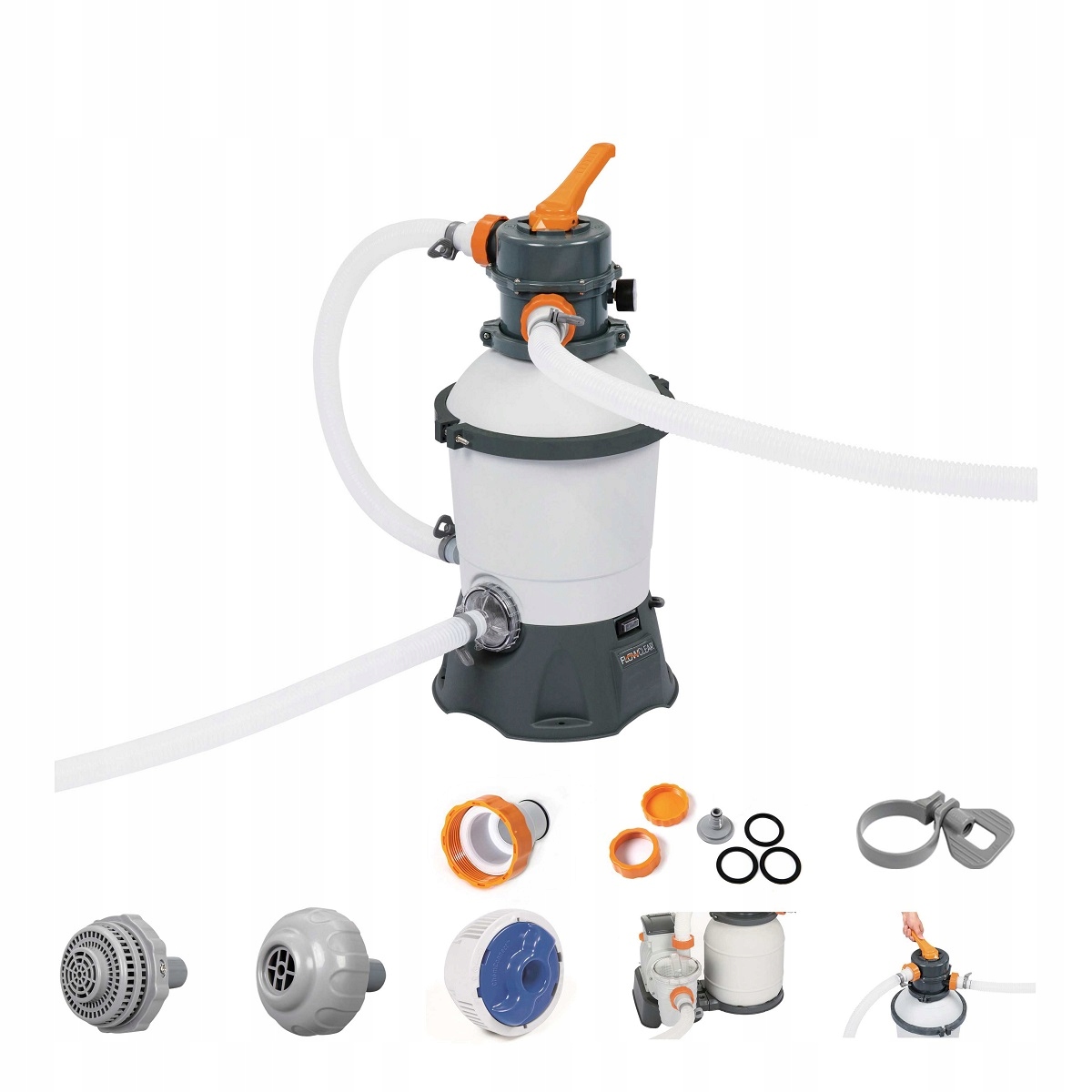 Piesková pumpa Bestway 3028 l/h do bazéna filter 25 kg, 6-cestný ventil