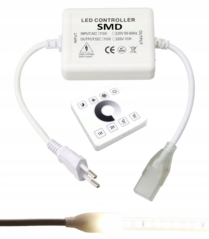 Napájecí Zdroj Stabilizátor Pro Led Pásek Smd 230 Zástrčka Ovladač Dálkový Ovladač Rádiový