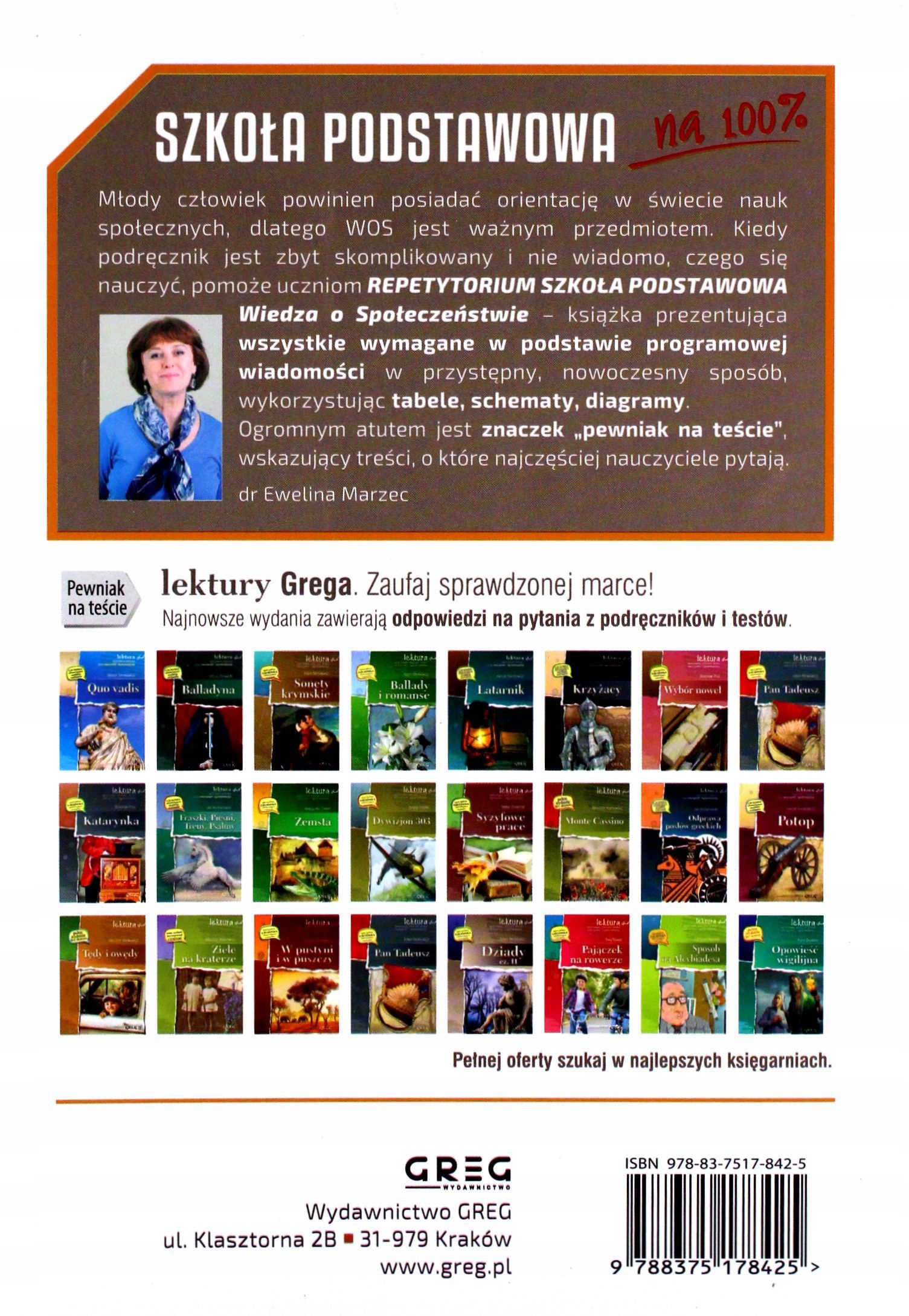 WIEDZA O SPOŁECZEŃSTWIE. REPETYTORIUM SZKOŁA PODSTAWOWA [KSIĄŻKA] Stan opakowania oryginalne