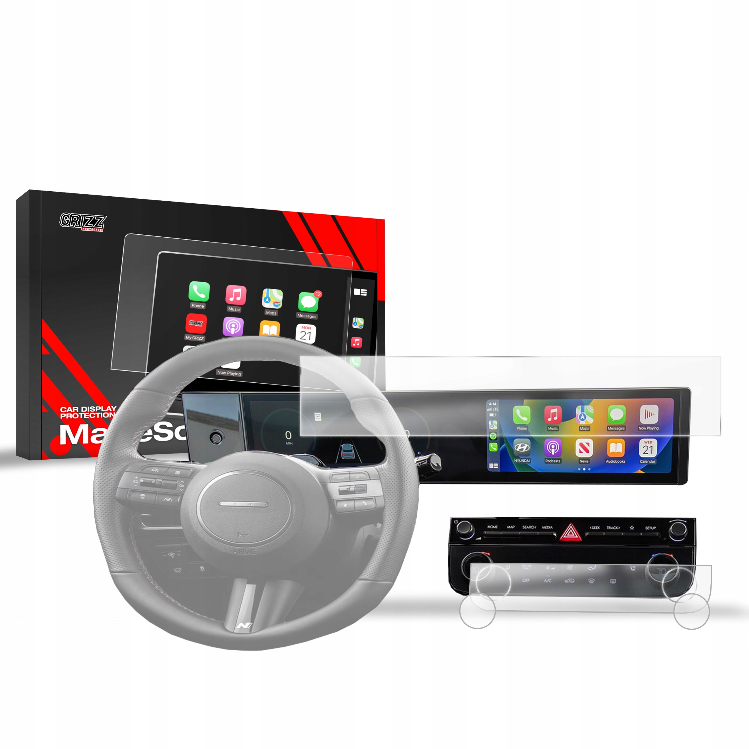 3w1 Folia Antyodciskowa do Hyundai Tucson 12,3" (2024-2025)