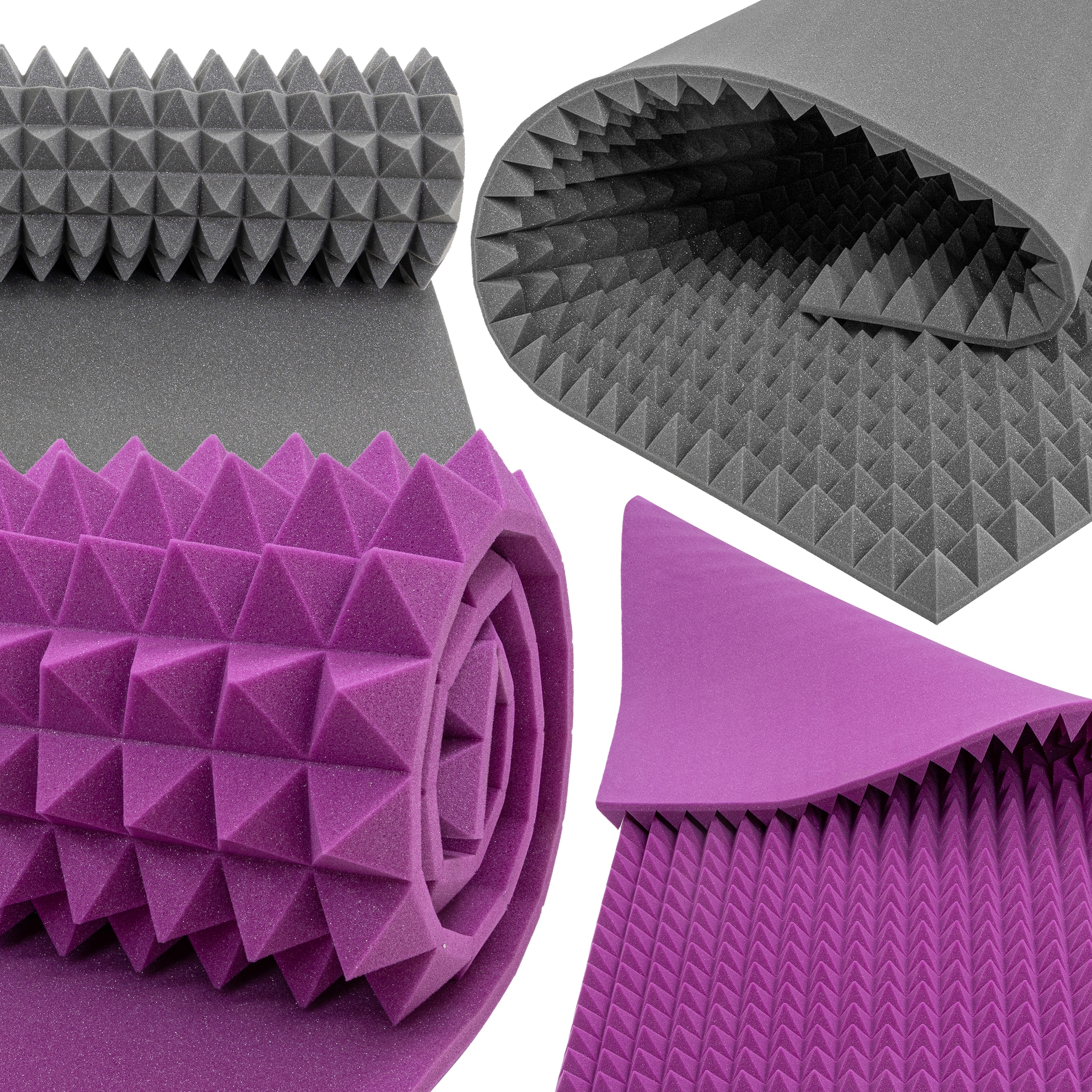 Akustické panely – podložka tlumící nežádoucí zvuky v pyramidovém studiu