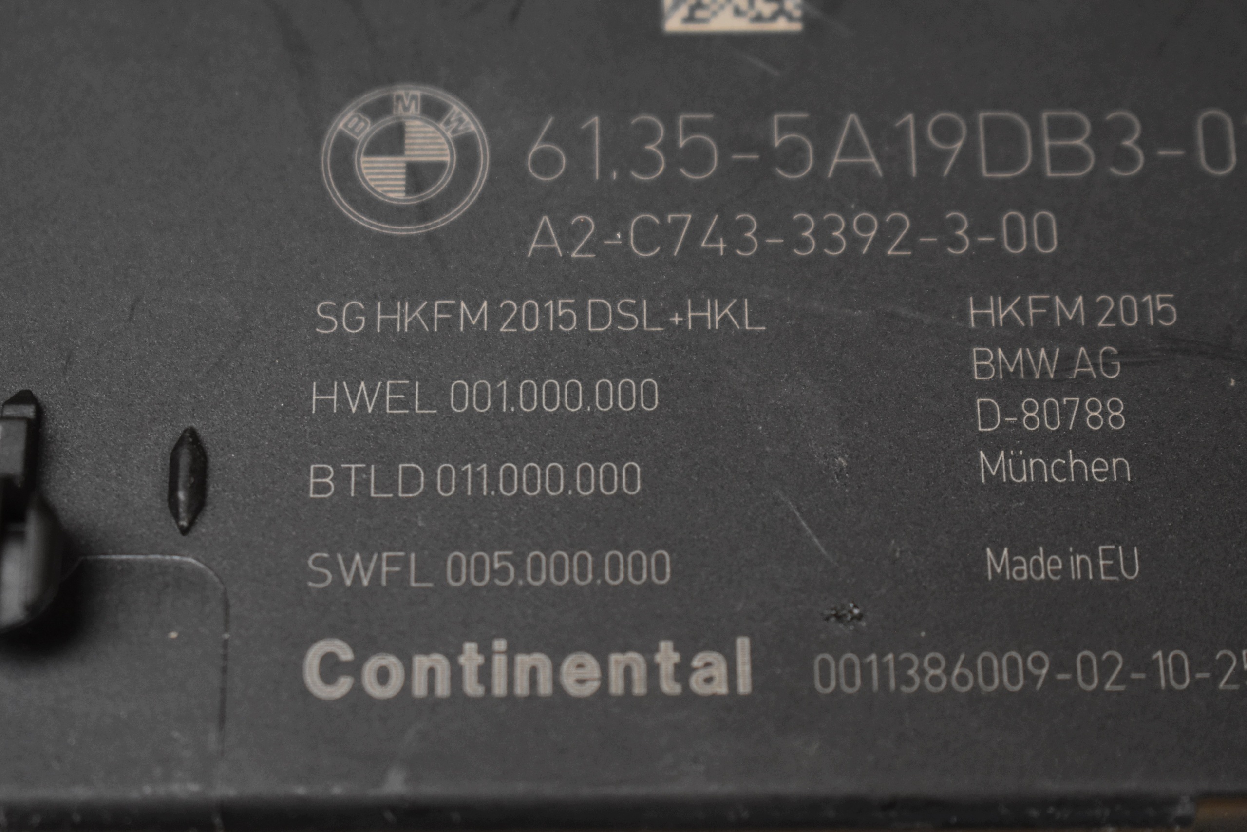 perfect condition module control unit bonnet boot 5A19DB3 BMW G82