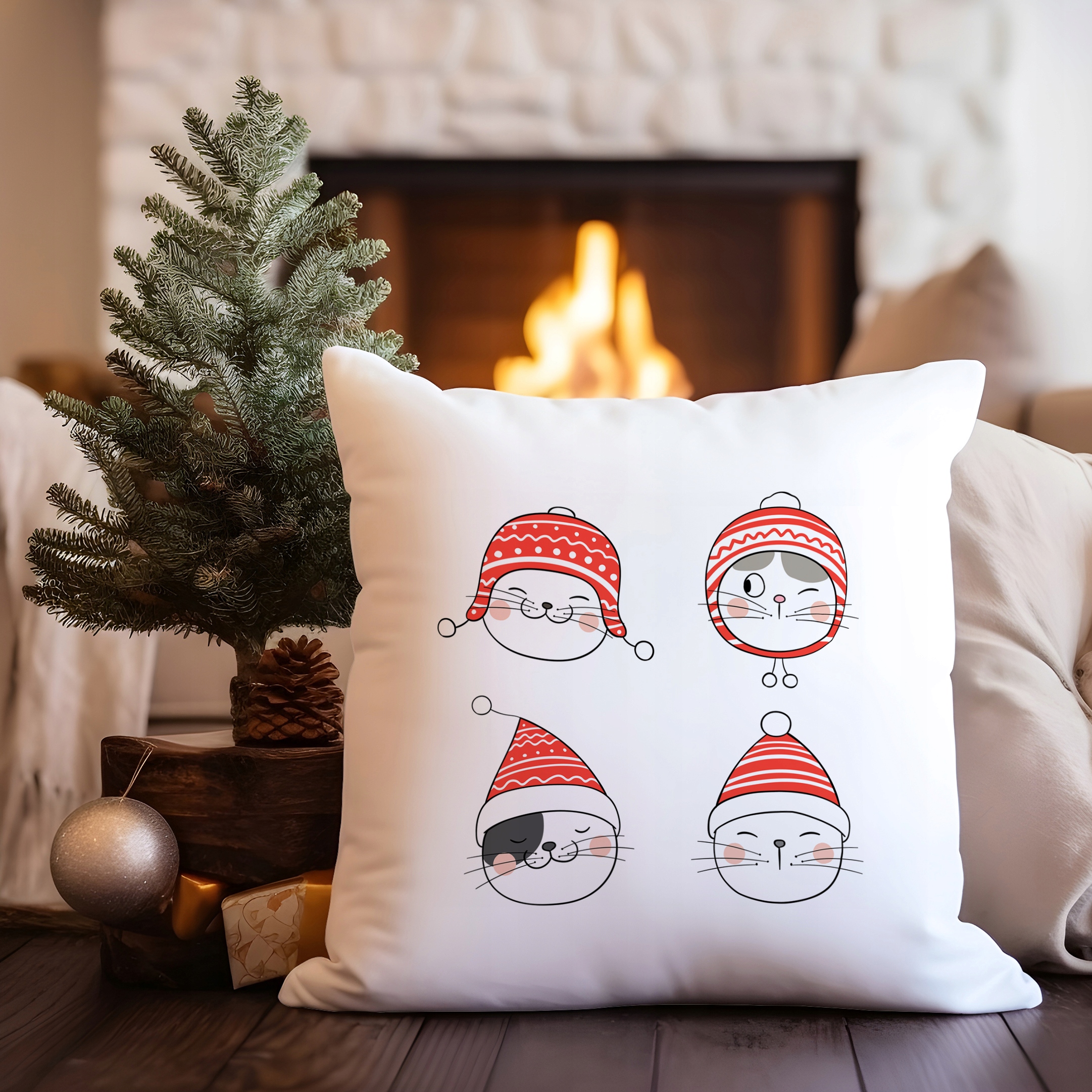 POSZEWKA DEKORACYJNA 40x40 ŚWIĄTECZNA Z NADRUKIEM Zastosowanie inne