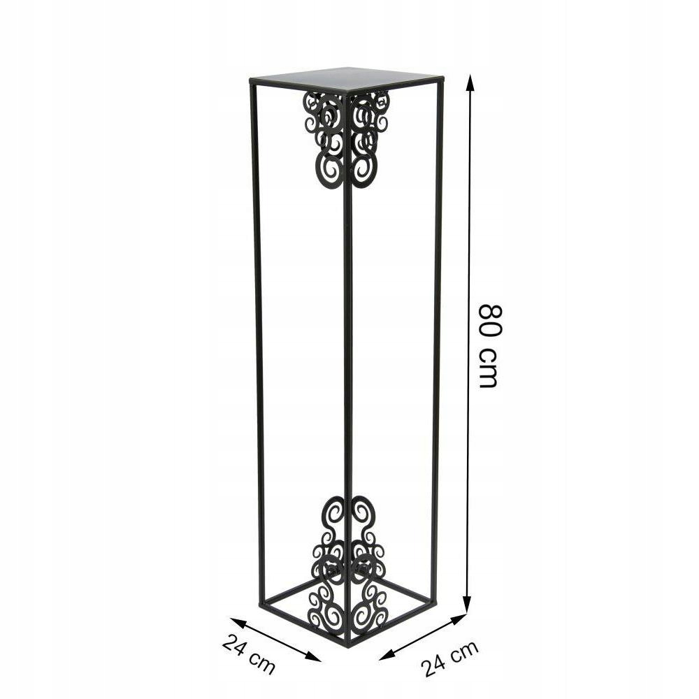 STOJĄCY kwietnik 80 cm METAL dekoracyjny stylowy Marka HowHomely