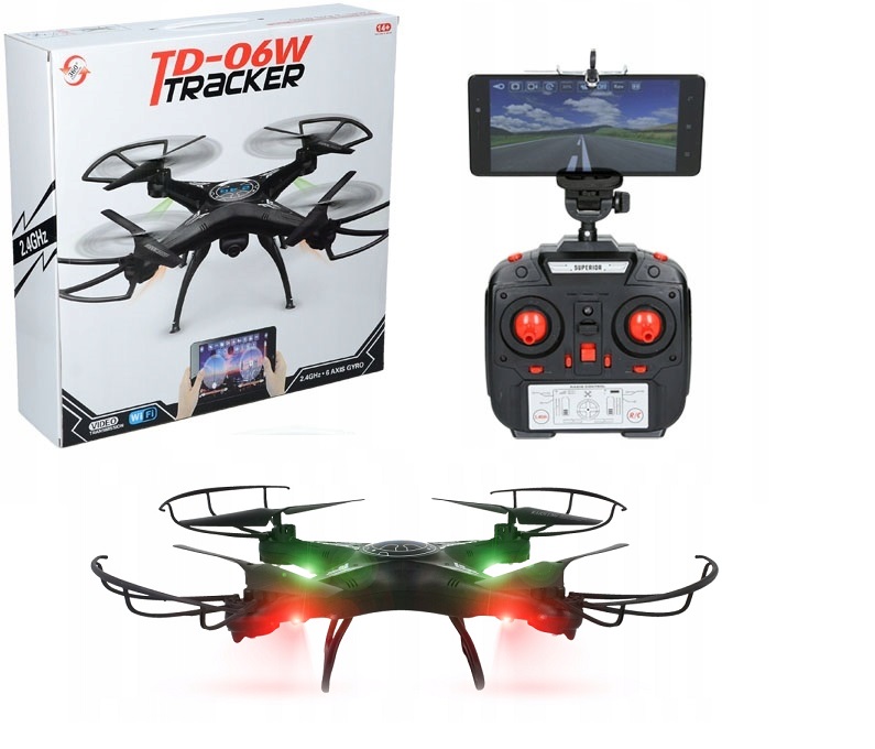 

Dron TD06 Z Kamerą WiFi Vr Podgląd+akumulatory