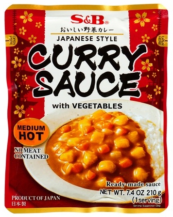 

Gotowy sos curry z warzywami średnio ostry 210g