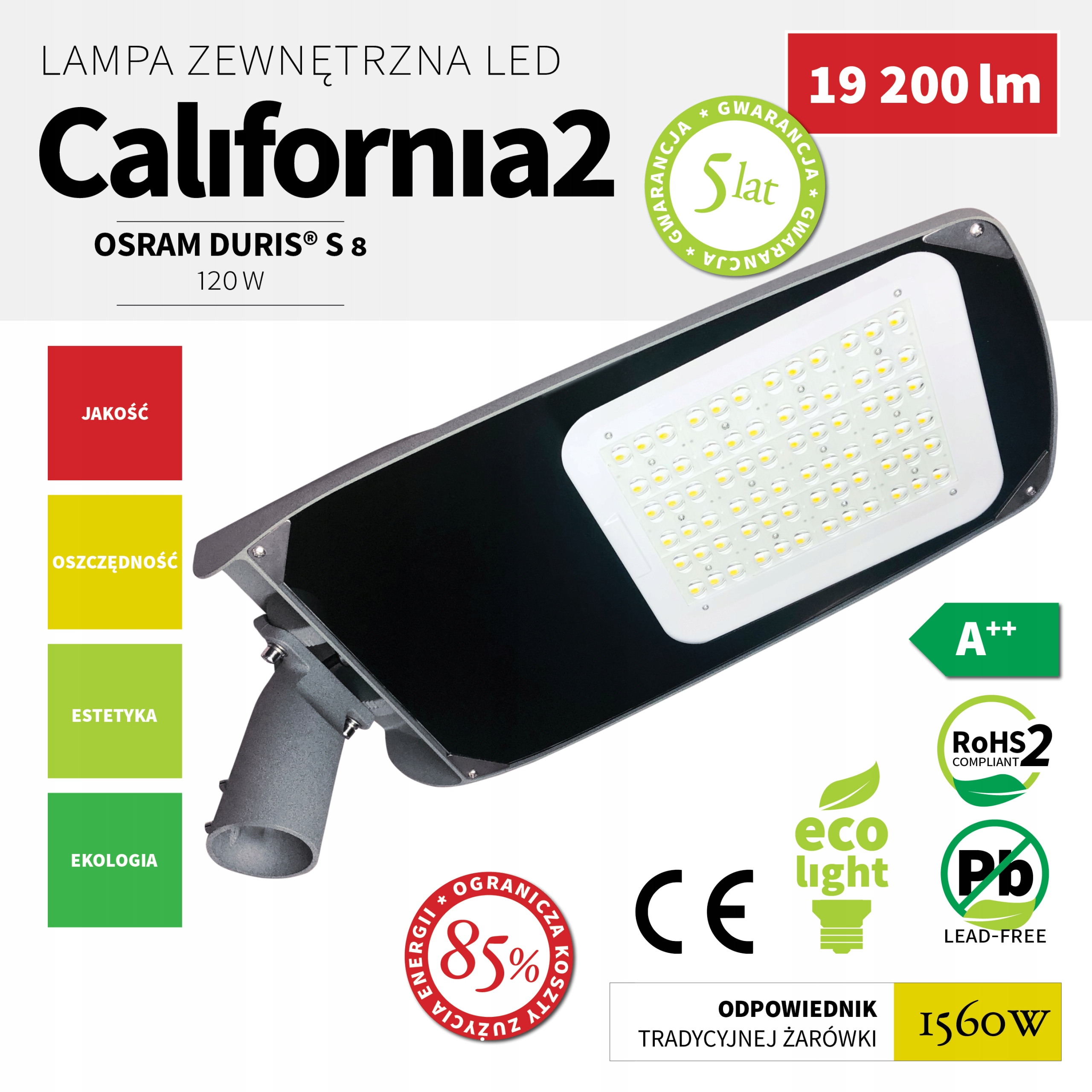 Lampa uliczna LED California2 120W