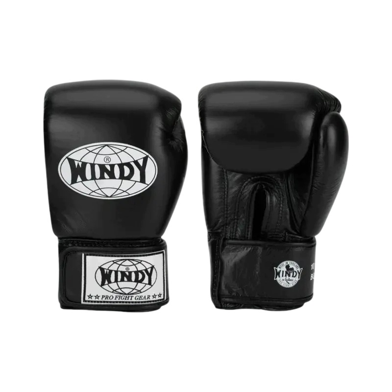 Rękawice Bokserskie Windy Classic Genuine Leather Czarny 16OZ