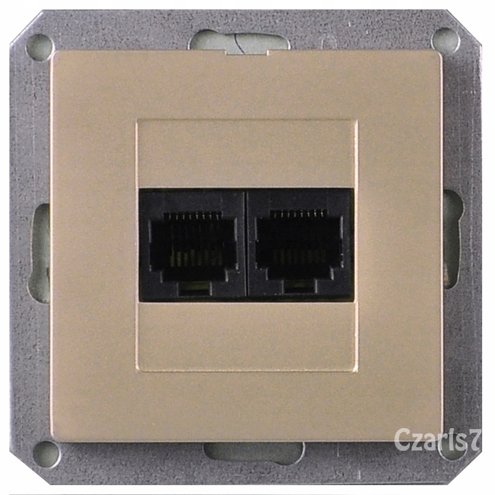 

Gniazdo Internet Podw. RJ45 KAT.6 Premium Piaskowe