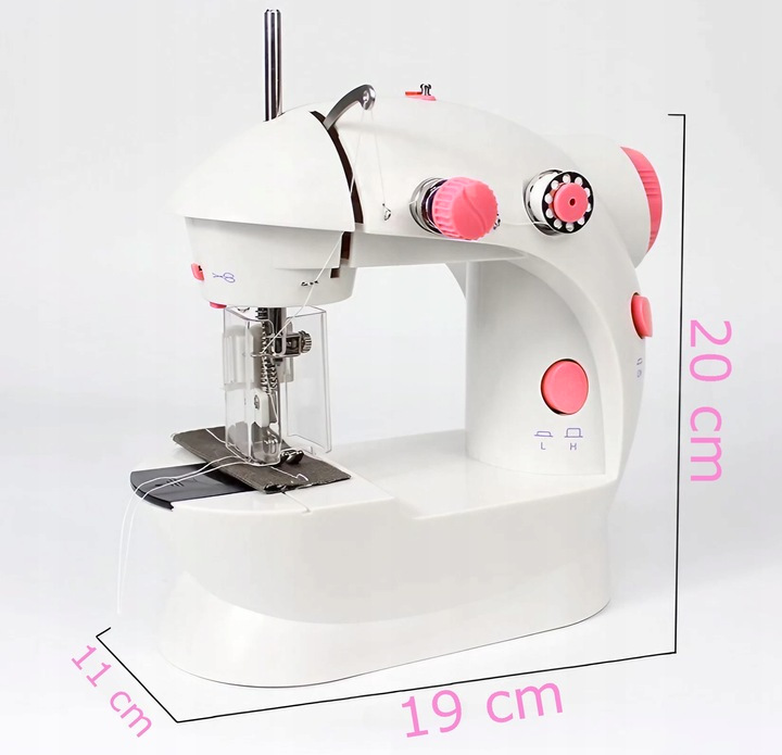 PRAWDZIWA MASZYNA DO SZYCIA DLA DZIECI Z OSŁONĄ NA PALCE + IGŁA NICI LAMPKA Certyfikaty, opinie, atesty CE