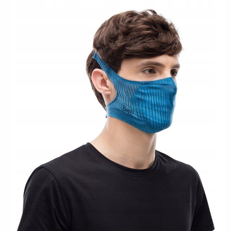 Maska BUFF Filter Mask - Keren Blue Kolor dominujący niebieski