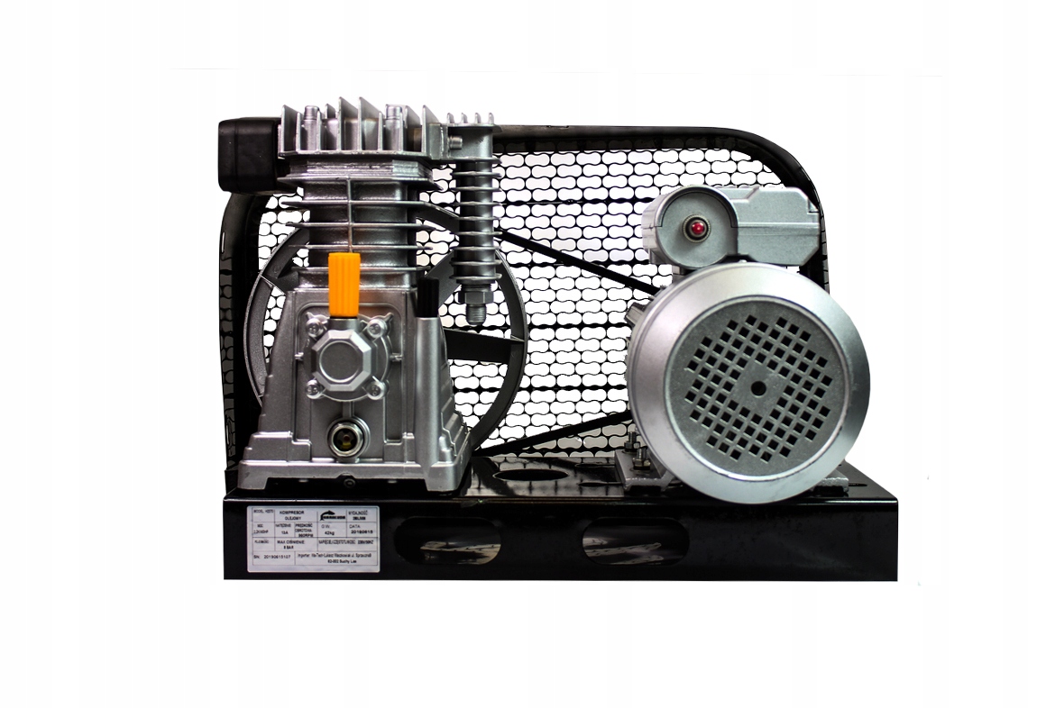 Kompresor powietrza 2070 z silnikiem 2,2kW 230V 2tłoki POMPA 600l/min 10BAR