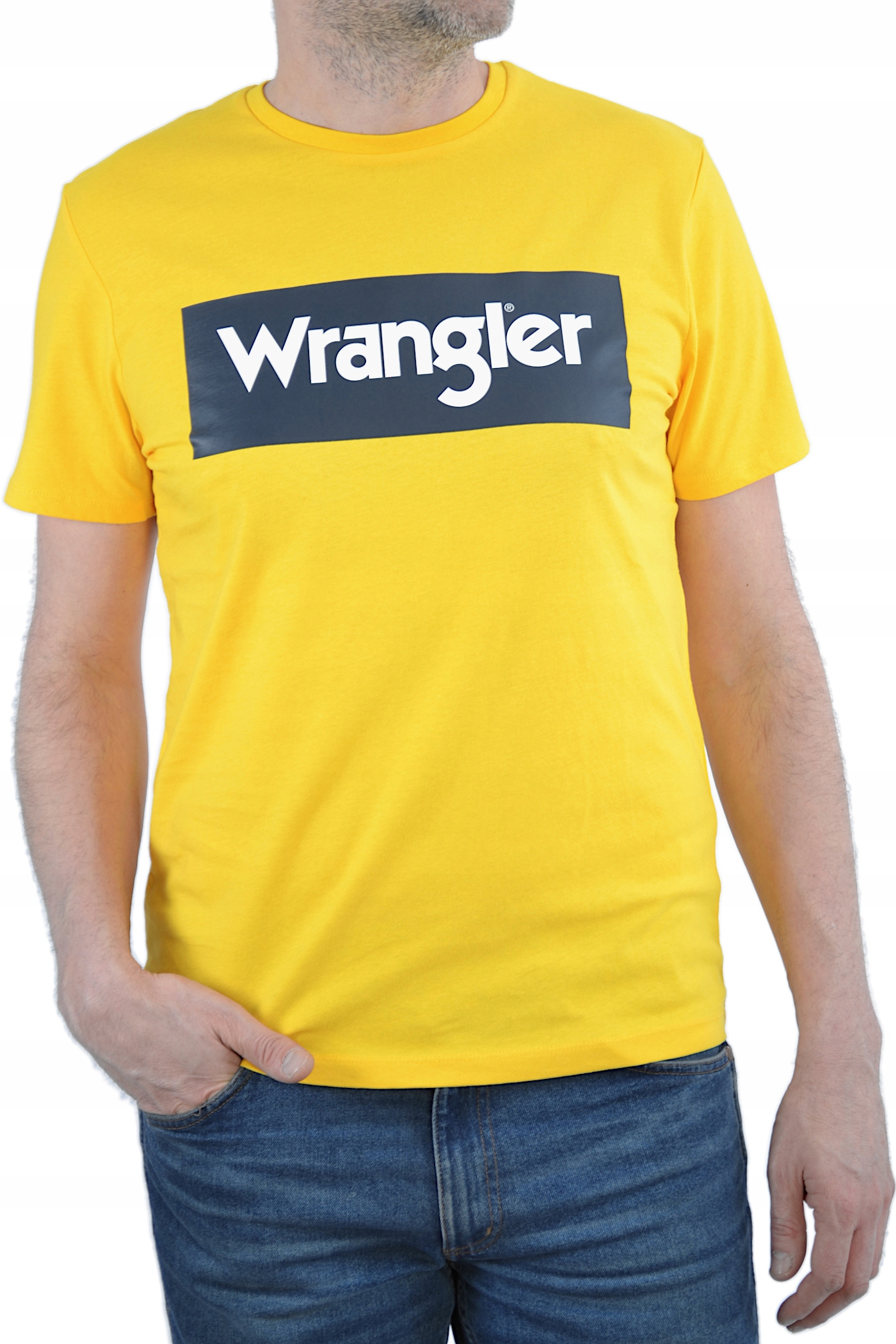 

Wrangler Logo Lemon Chrome Żółty T-shirt Męski M