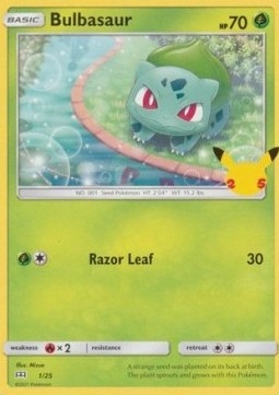 Pokemon TCG Trawiasty - Bulbasaur (MCD25 1) McDonald's