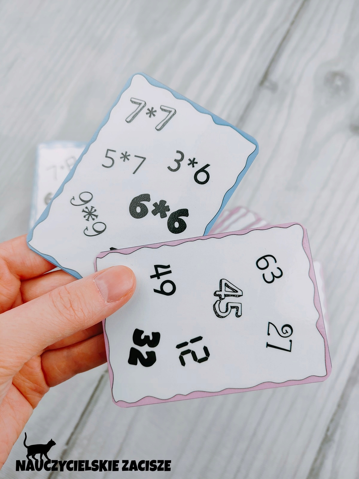 MISTRZ MNOŻENIA gra karciana dla dzieci tabliczka mnożenia Przedmiot Edukacja wczesnoszkolna