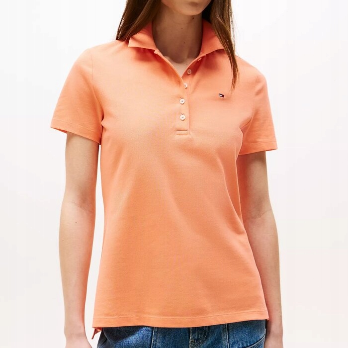 Polokošile Tommy Hilfiger klasická bavlněná oranžová S (nová)