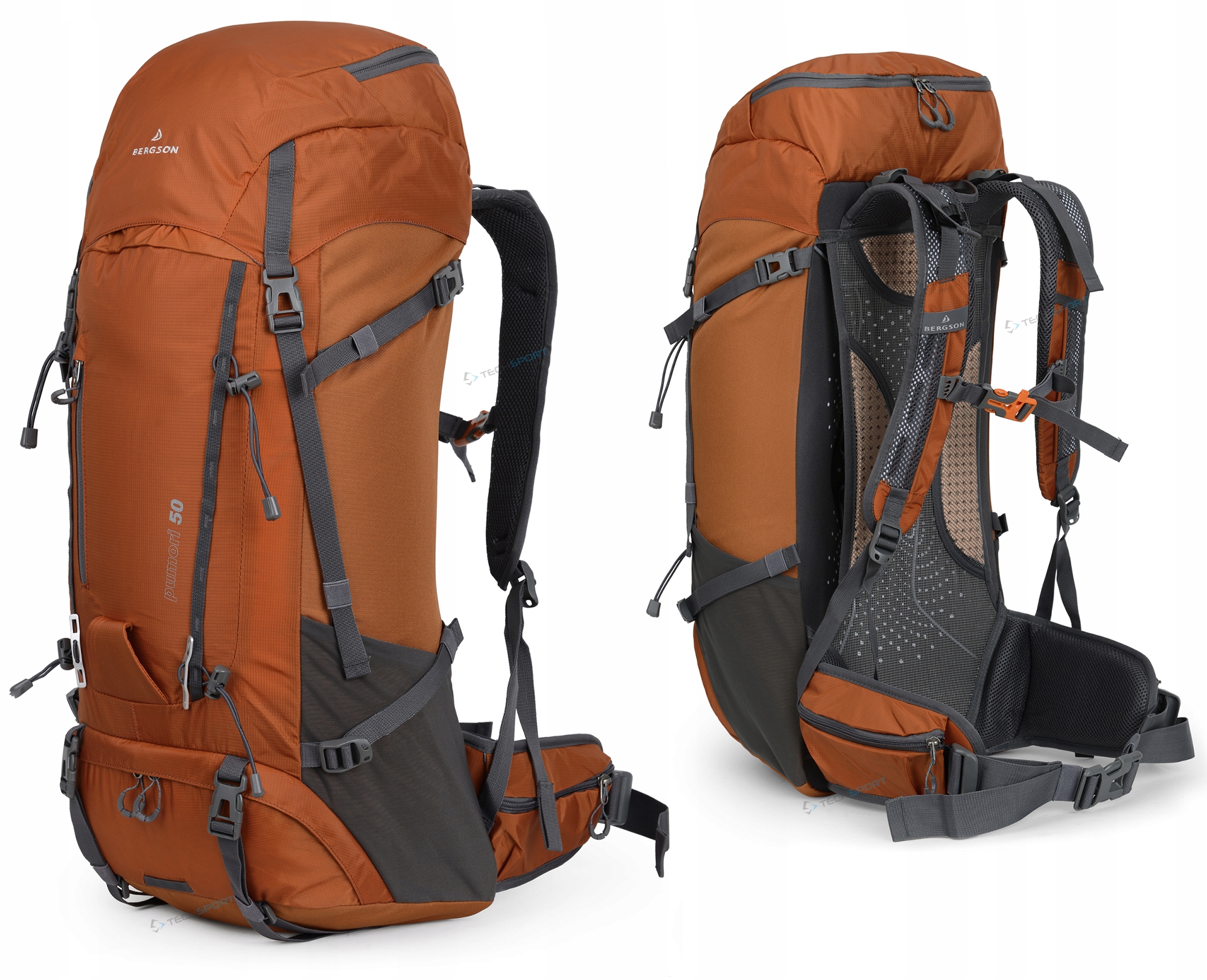 Značkový Batoh Bergson Pumori 50L Prodyšná Záda