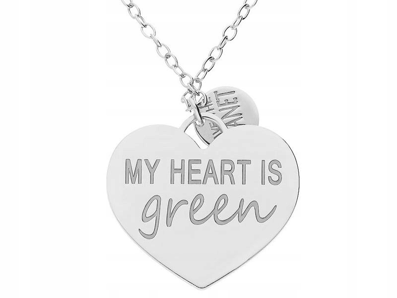 Stříbrný náhrdelník 925 eko save the planet jemný jako dárek s módním vzorem