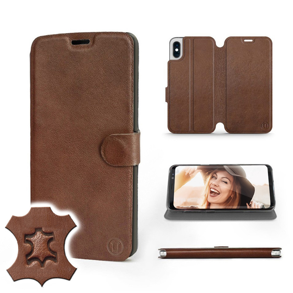 

Etui Mobiwear do Apple iPhone X - Brown Leather