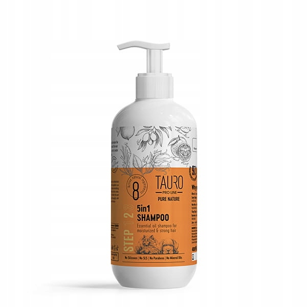 Tauro Pro Line Pure Nature 5in1 Shampoo szampon dla psów i kotów 400 ml Nr'