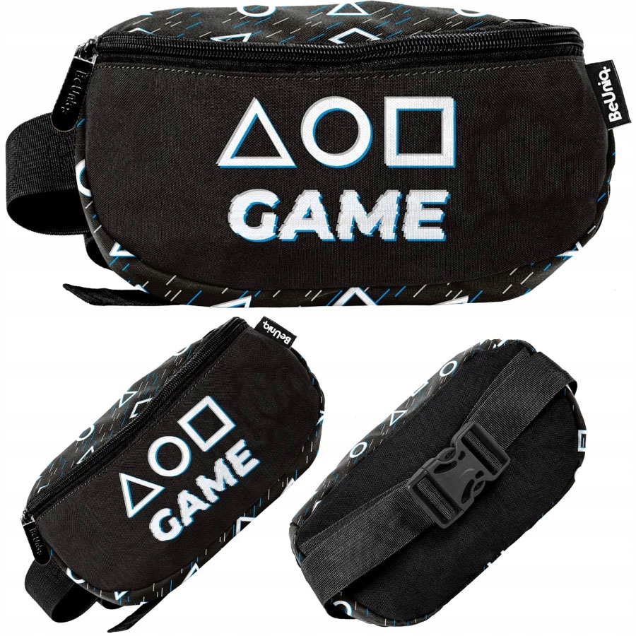 SASZETKA NA PASEK NERKA BIODRÓWKA CZARNA GRA GAME PIKSELE