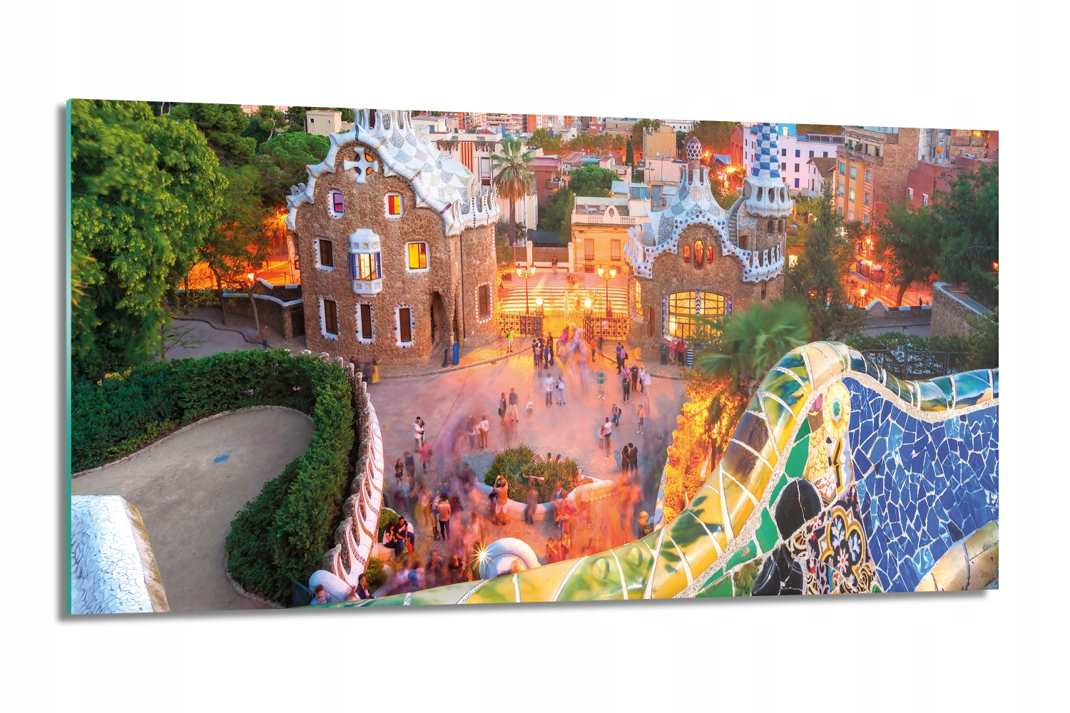 kuchyňský panel sklo Španělsko domy park 100x50