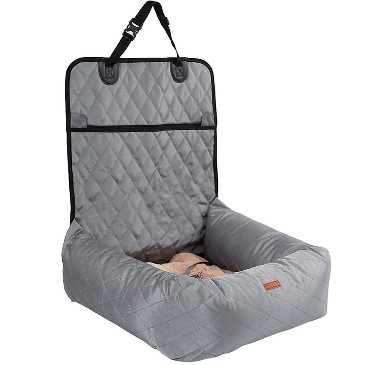 Levně Autosedačka Přepravka Pelíšek pro Psa (PD50015-GR)