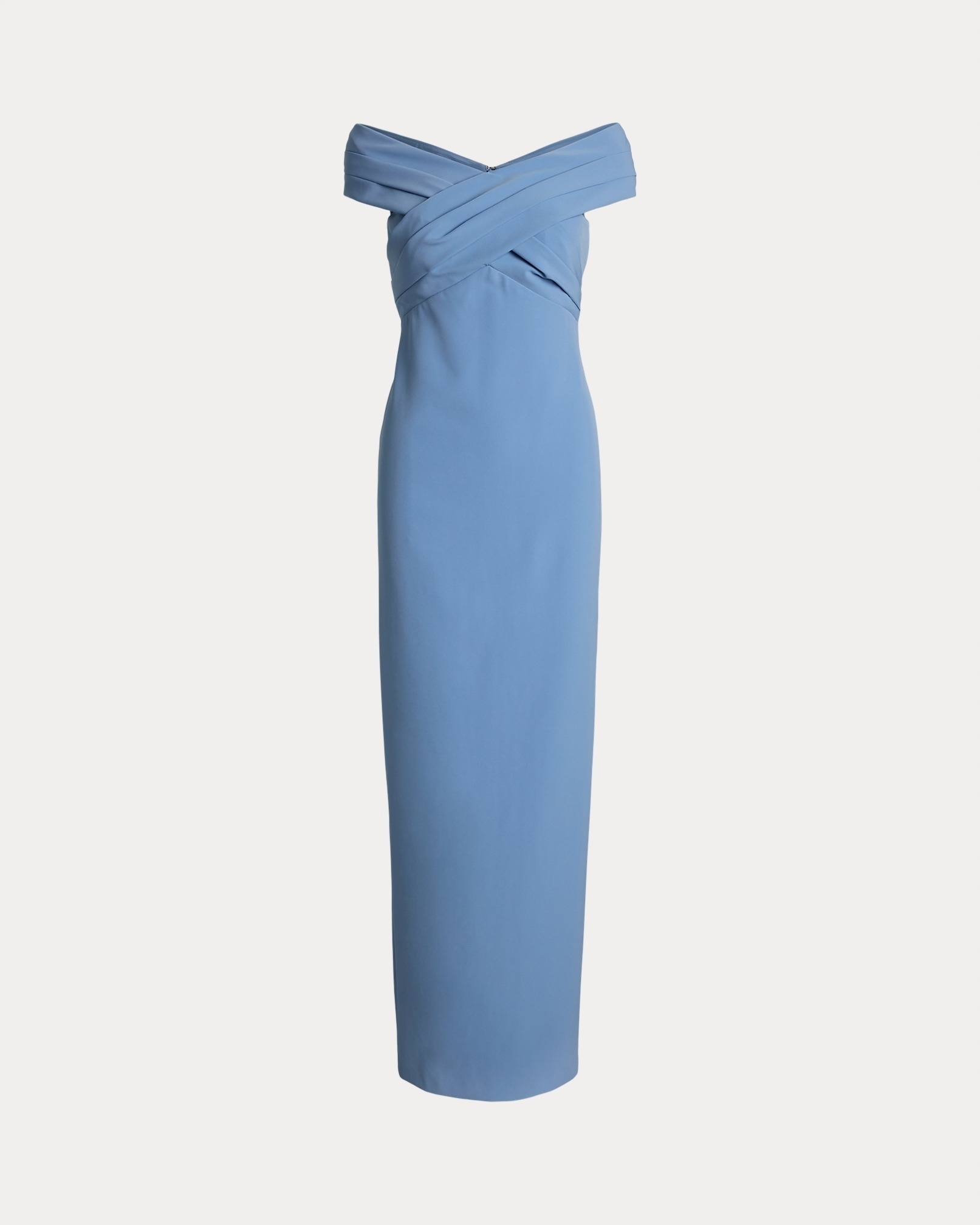 Šaty Ralph Lauren Crepe Off-the-Shoulder Gown