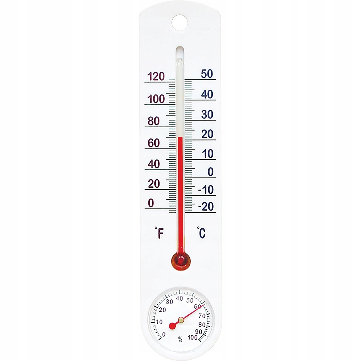 

Termometr -20+50st C Higrometr Biały Duży