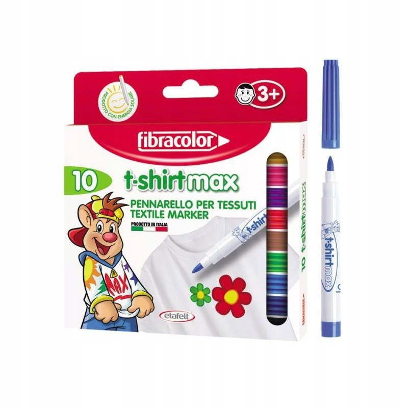 MARKERY do Koszulek Ubrań dla Dzieci 10 Kolorów Rodzaj pisaki