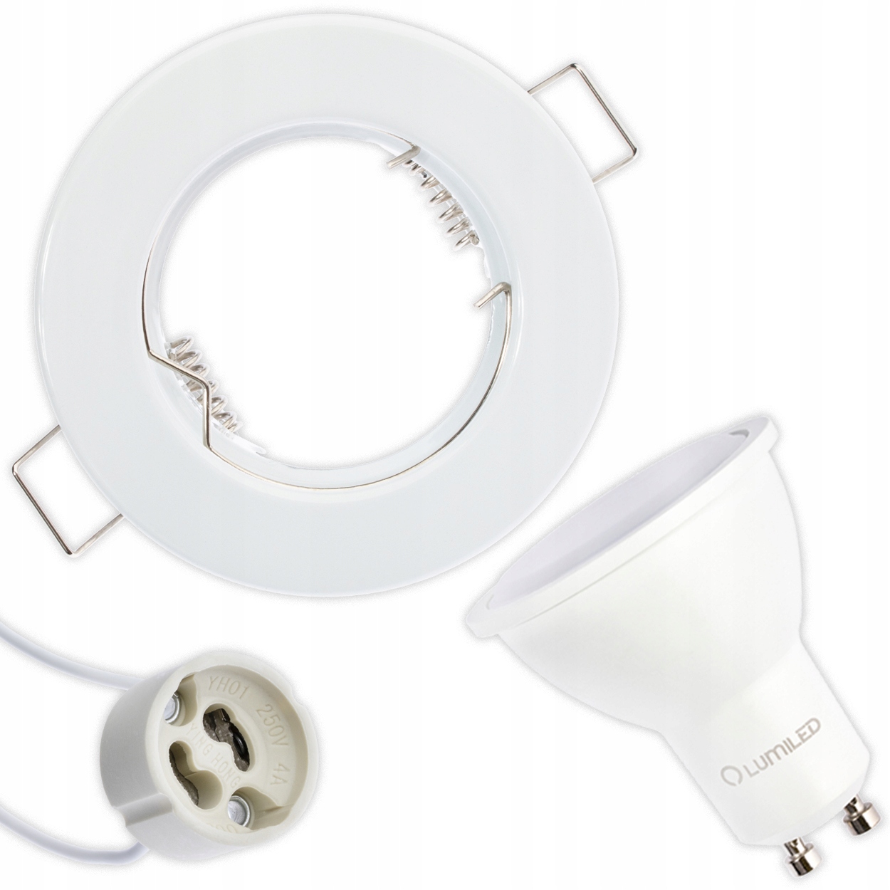 

Zestaw Oprawa Halogenowa Biała Led GU10 8W